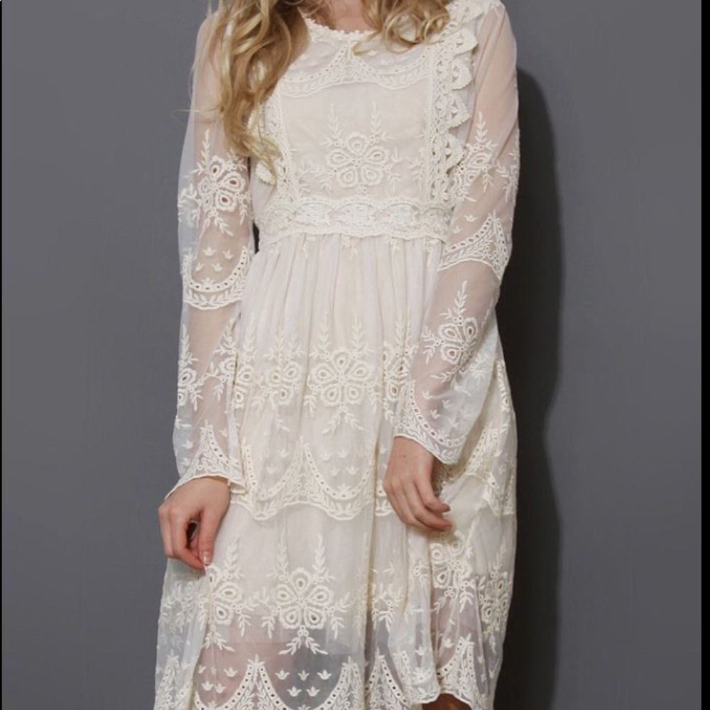 Ivory Lace Dress